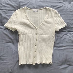Mango ribbed t-shirt